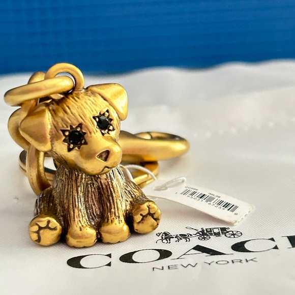 Coach dog Keychain/ Bag Charm - Picture 2 of 10